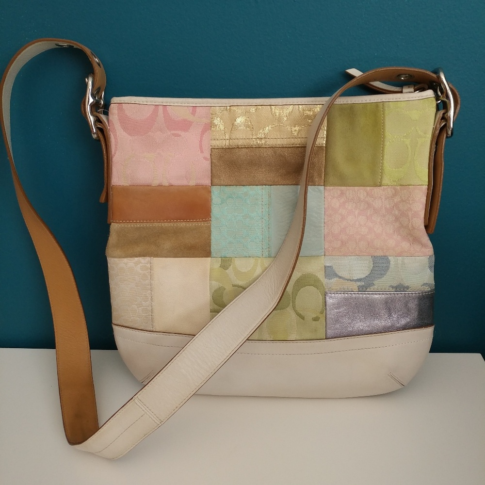 Coach Signature Patchwork Purse Crossbody
